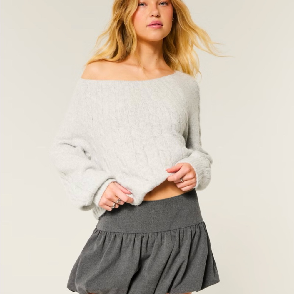 Elegant Gray Women's Skirt